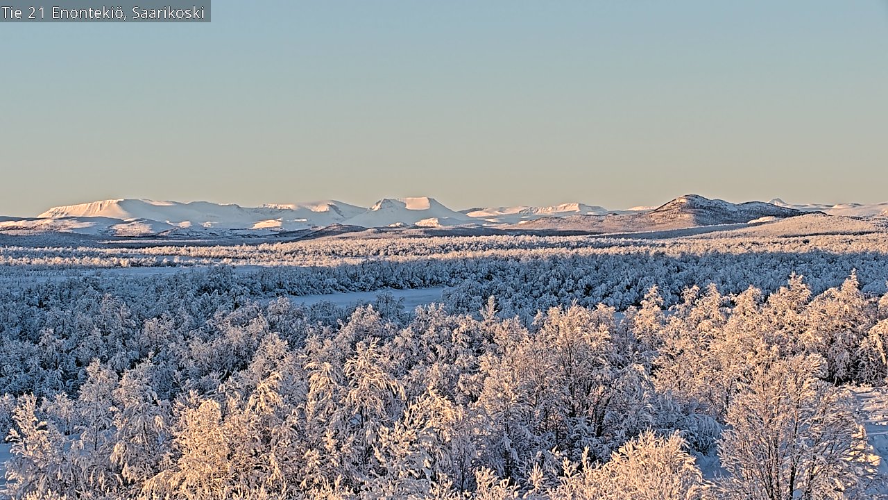 Weather Camera Image Väg 21 Enontekis, Saarikoski, Enontekiö, Lappi