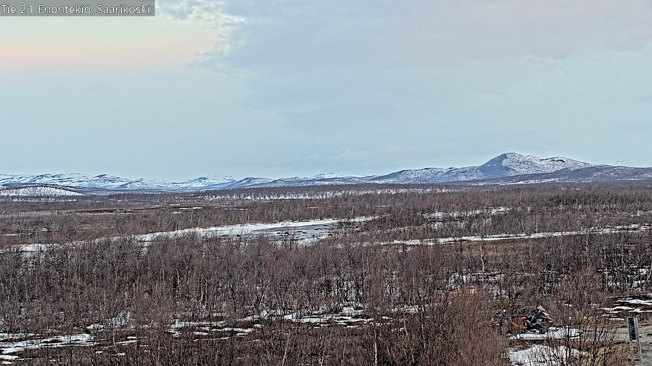 Weather Camera Image Road 21 Enontekiö, Saarikoski, Enontekiö, Lappi
