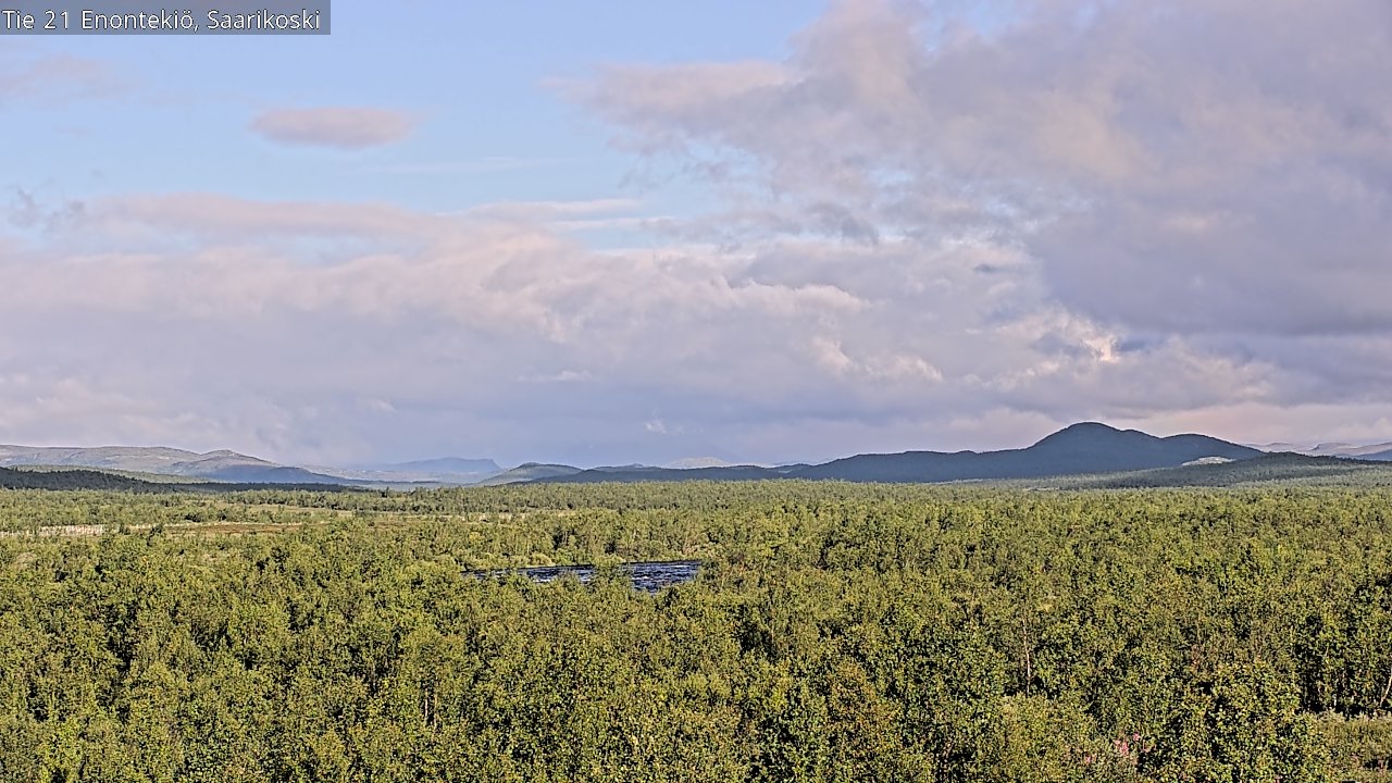 Weather Camera Image Väg 21 Enontekis, Saarikoski, Enontekiö, Lappi