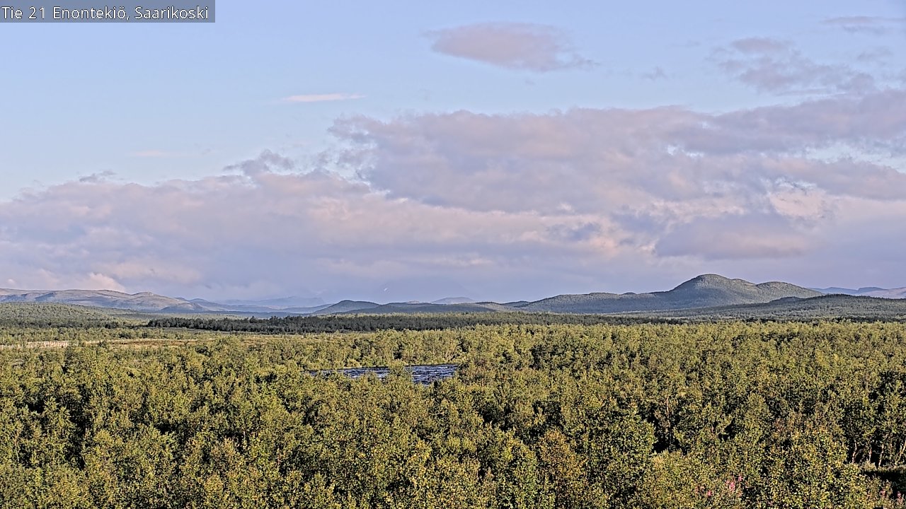Weather Camera Image Väg 21 Enontekis, Saarikoski, Enontekiö, Lappi
