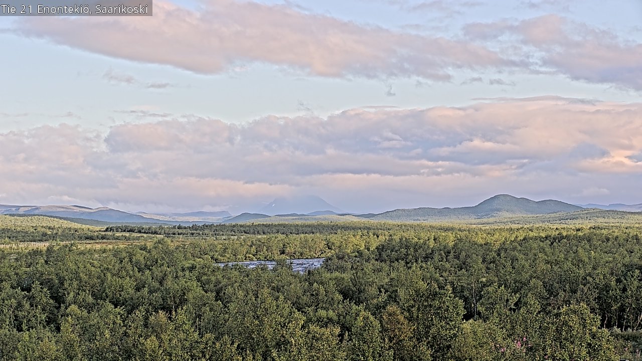 Weather Camera Image Väg 21 Enontekis, Saarikoski, Enontekiö, Lappi