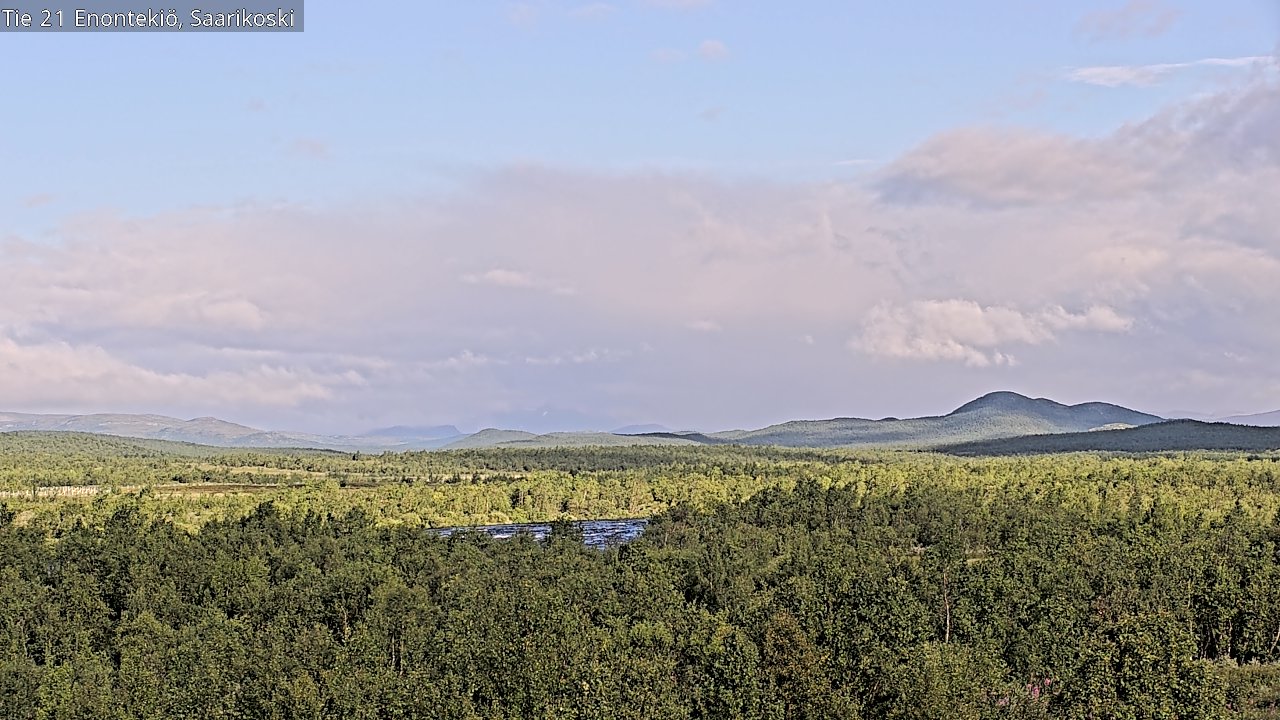 Weather Camera Image Väg 21 Enontekis, Saarikoski, Enontekiö, Lappi