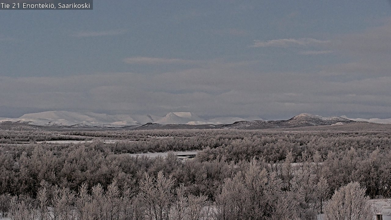Weather Camera Image Väg 21 Enontekis, Saarikoski, Enontekiö, Lappi