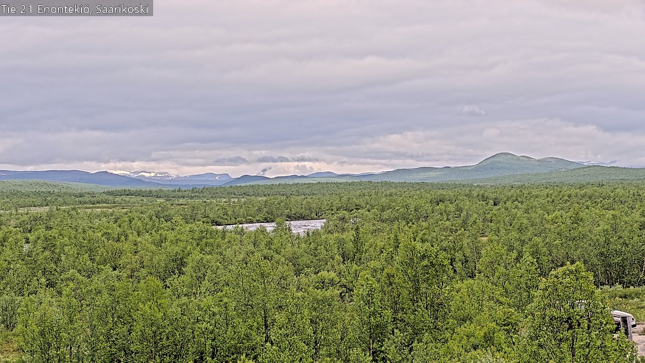 Weather Camera Image Road 21 Enontekiö, Saarikoski, Enontekiö, Lappi