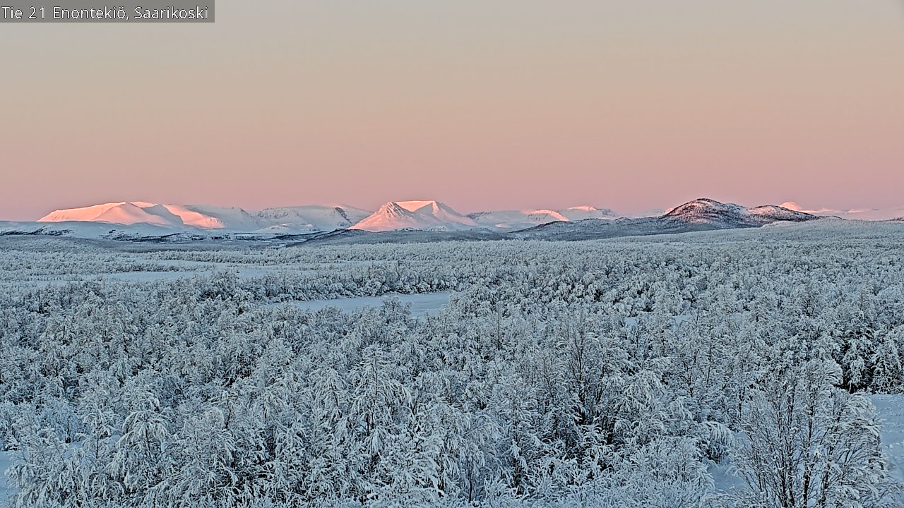 Weather Camera Image Road 21 Enontekiö, Saarikoski, Enontekiö, Lappi
