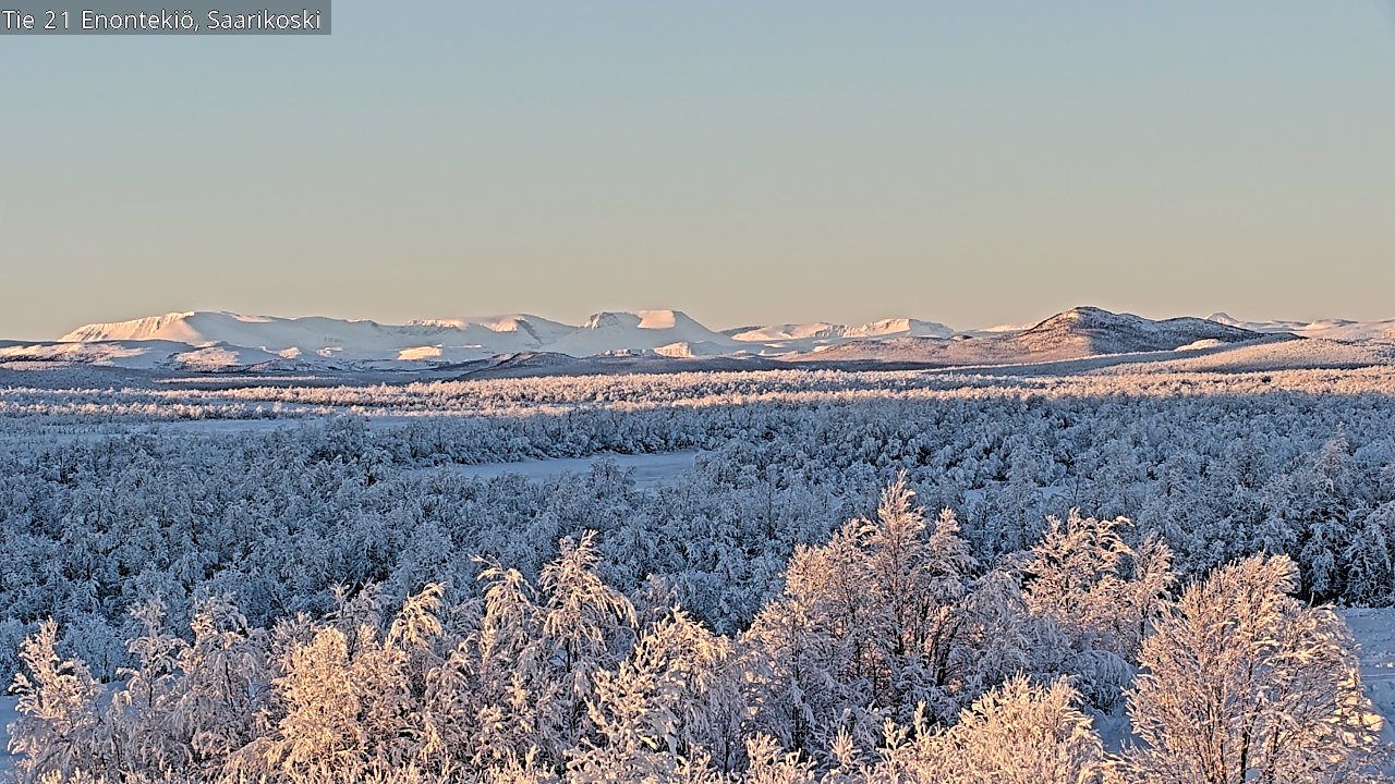 Weather Camera Image Väg 21 Enontekis, Saarikoski, Enontekiö, Lappi