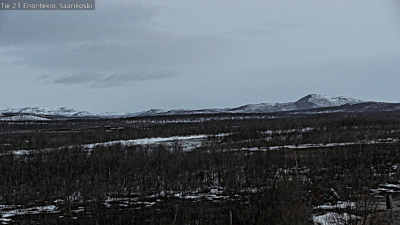 Weather Camera Image Road 21 Enontekiö, Saarikoski, Enontekiö, Lappi