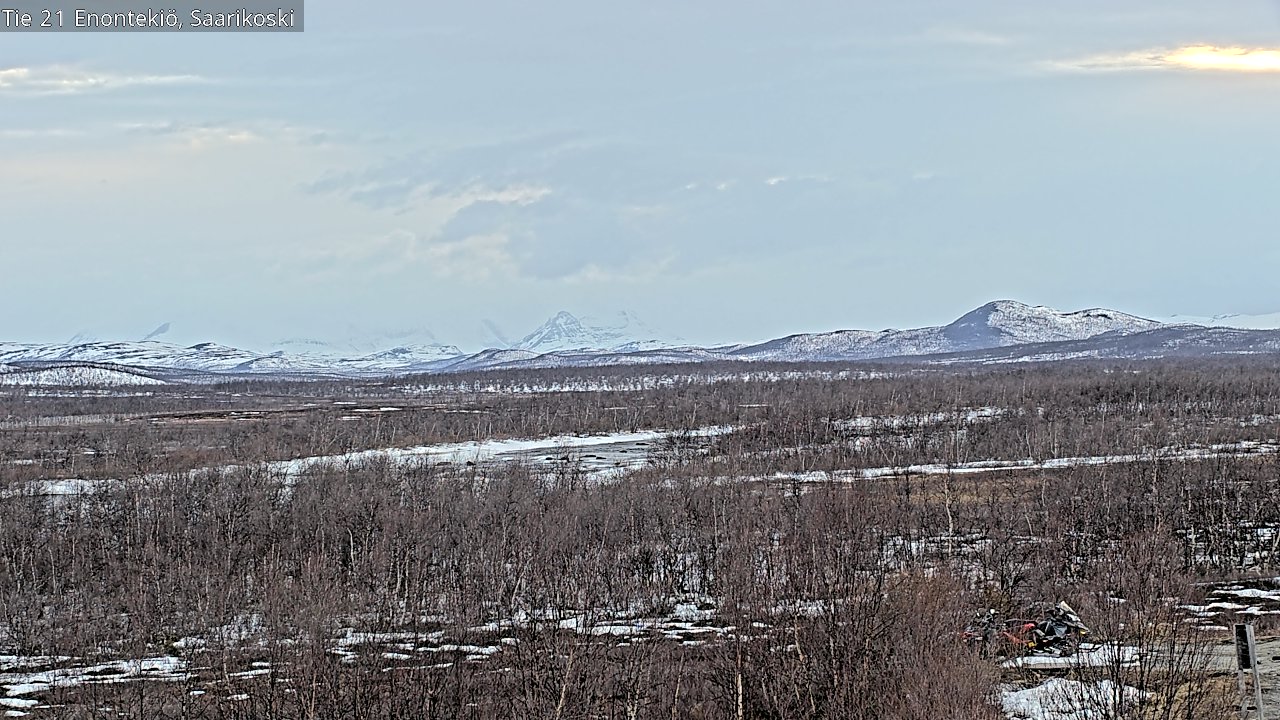 Kelikamerat Kuva Tie 21 Enontekiö, Saarikoski, Enontekiö, Lappi