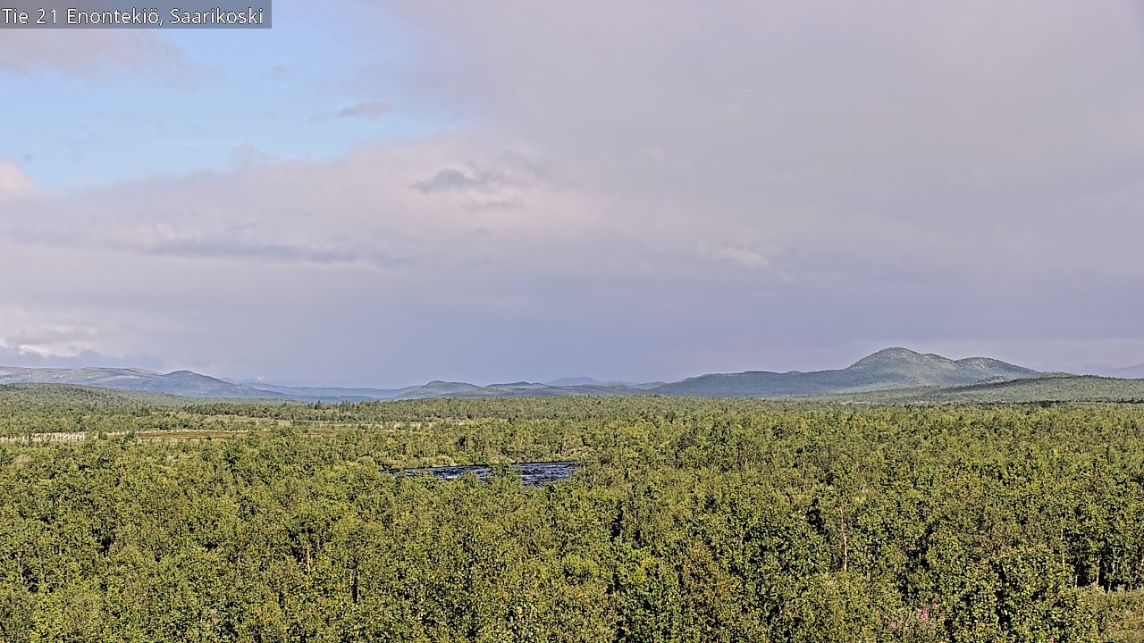 Weather Camera Image Väg 21 Enontekis, Saarikoski, Enontekiö, Lappi