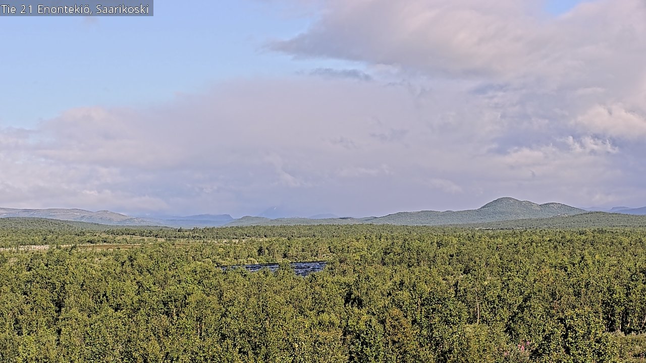 Weather Camera Image Väg 21 Enontekis, Saarikoski, Enontekiö, Lappi