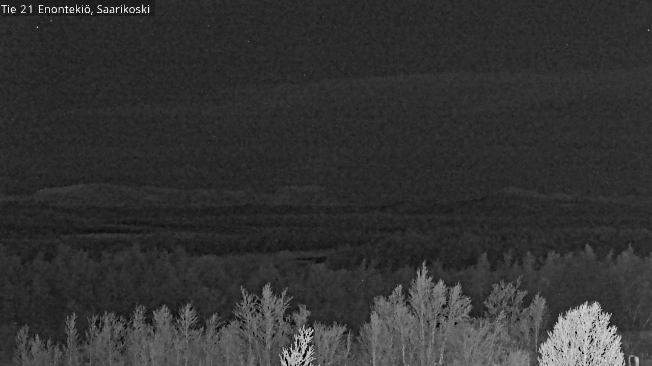 Weather Camera Image Väg 21 Enontekis, Saarikoski, Enontekiö, Lappi
