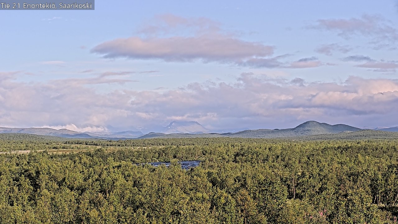 Weather Camera Image Väg 21 Enontekis, Saarikoski, Enontekiö, Lappi