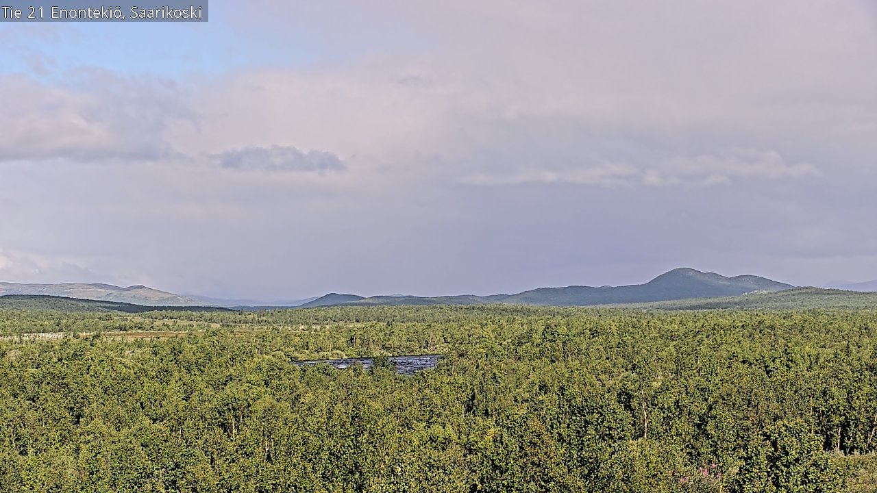 Weather Camera Image Väg 21 Enontekis, Saarikoski, Enontekiö, Lappi