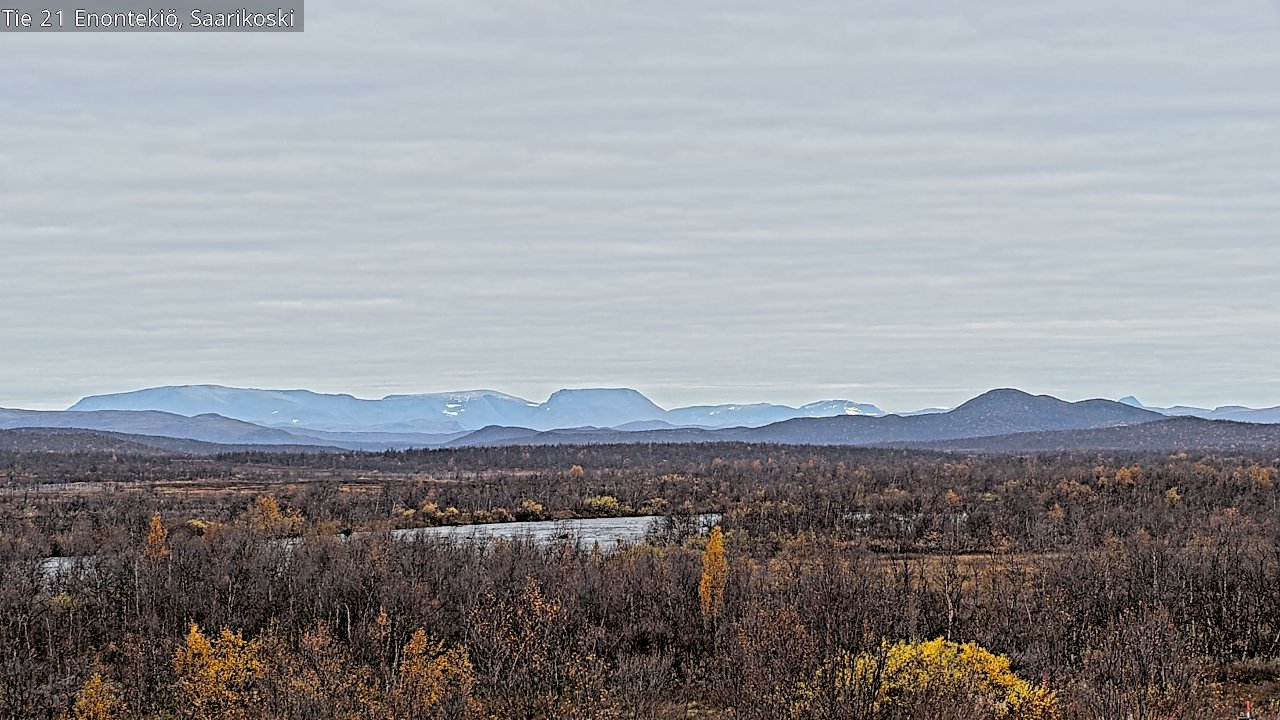 Weather Camera Image Road 21 Enontekiö, Saarikoski, Enontekiö, Lappi