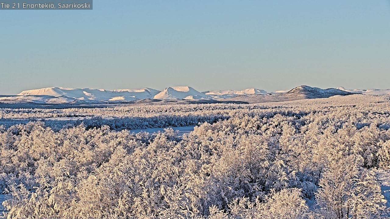 Weather Camera Image Road 21 Enontekiö, Saarikoski, Enontekiö, Lappi