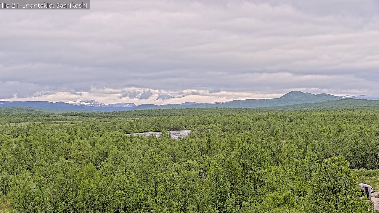 Weather Camera Image Väg 21 Enontekis, Saarikoski, Enontekiö, Lappi