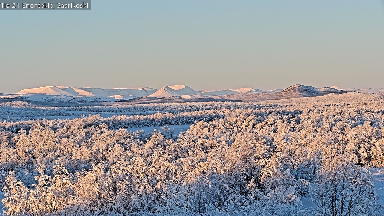 Weather Camera Image Road 21 Enontekiö, Saarikoski, Enontekiö, Lappi