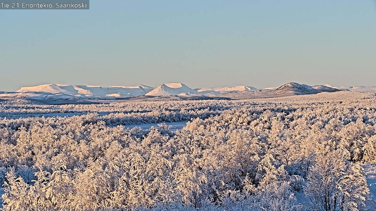 Weather Camera Image Road 21 Enontekiö, Saarikoski, Enontekiö, Lappi
