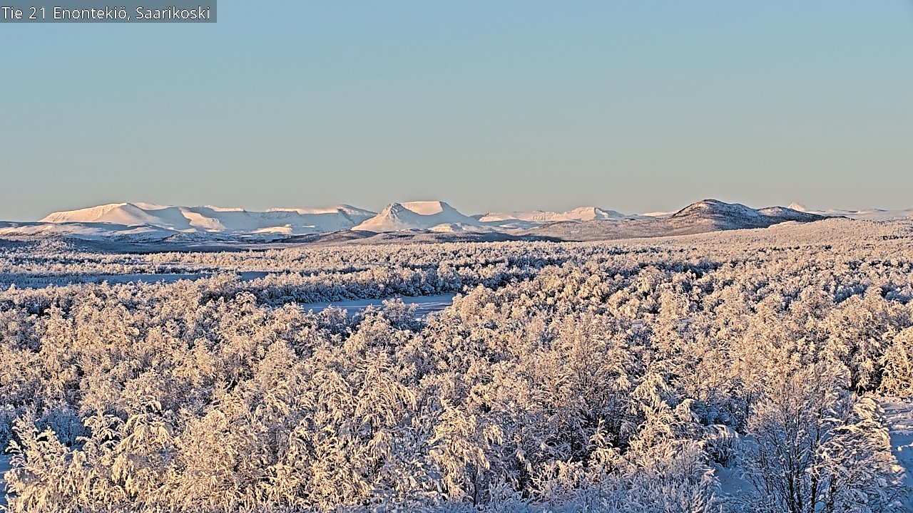 Weather Camera Image Road 21 Enontekiö, Saarikoski, Enontekiö, Lappi