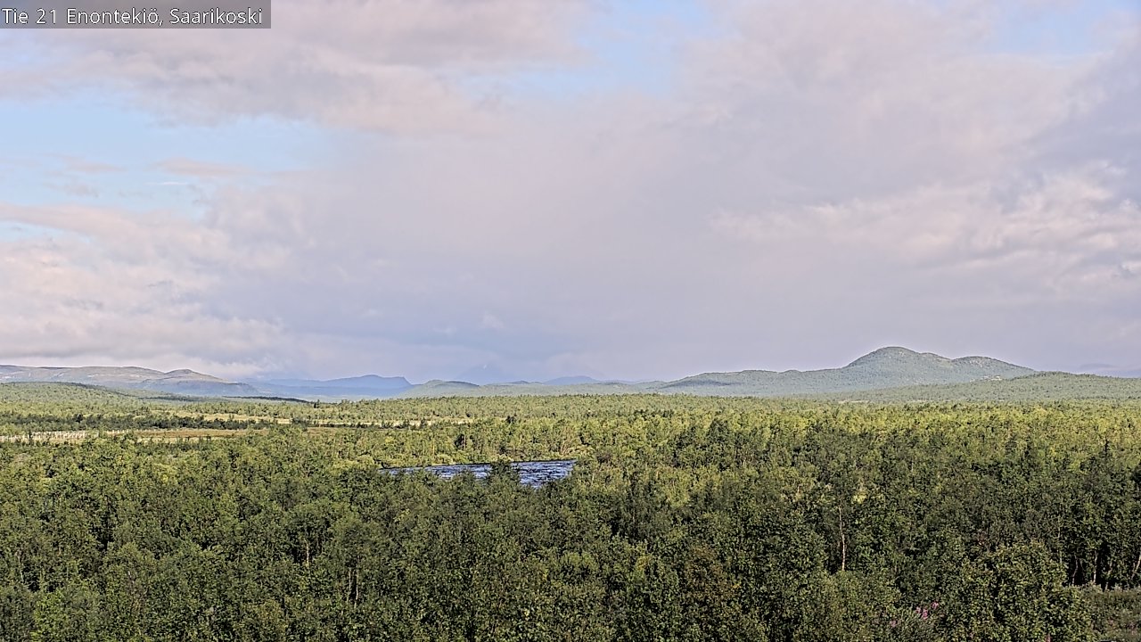 Weather Camera Image Väg 21 Enontekis, Saarikoski, Enontekiö, Lappi