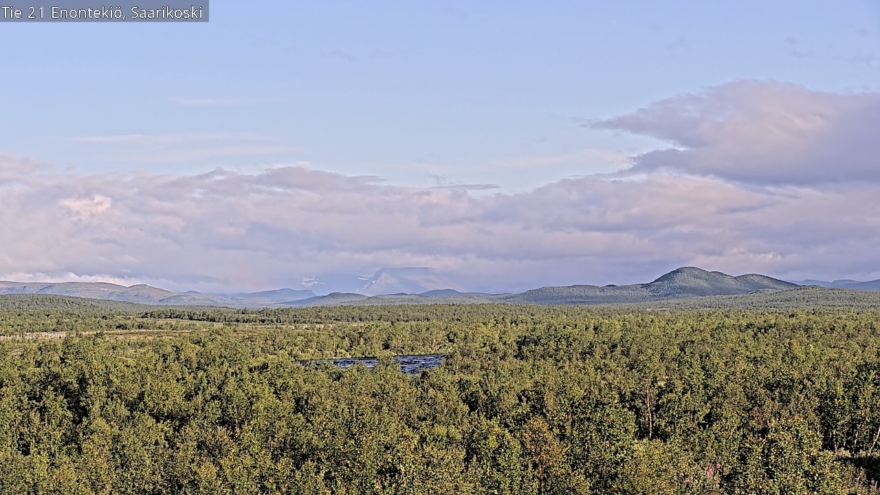 Weather Camera Image Väg 21 Enontekis, Saarikoski, Enontekiö, Lappi