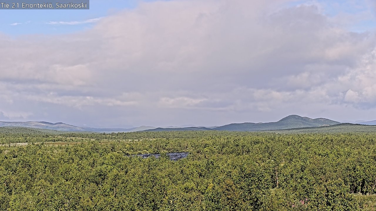 Weather Camera Image Väg 21 Enontekis, Saarikoski, Enontekiö, Lappi