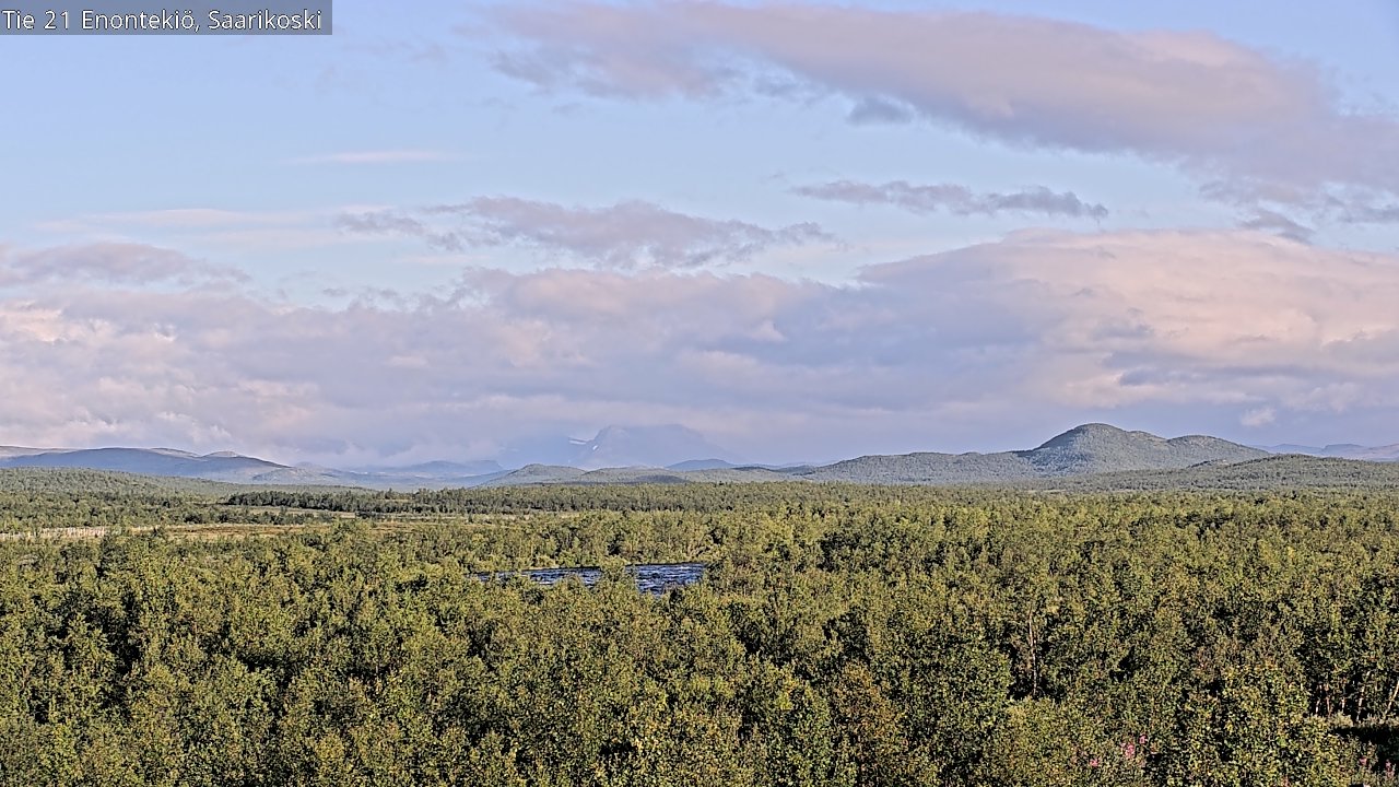 Weather Camera Image Väg 21 Enontekis, Saarikoski, Enontekiö, Lappi