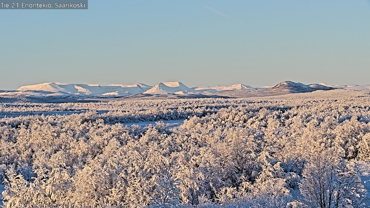 Weather Camera Image Road 21 Enontekiö, Saarikoski, Enontekiö, Lappi