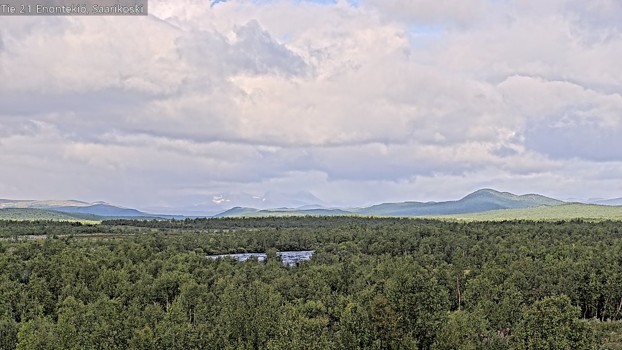 Weather Camera Image Väg 21 Enontekis, Saarikoski, Enontekiö, Lappi