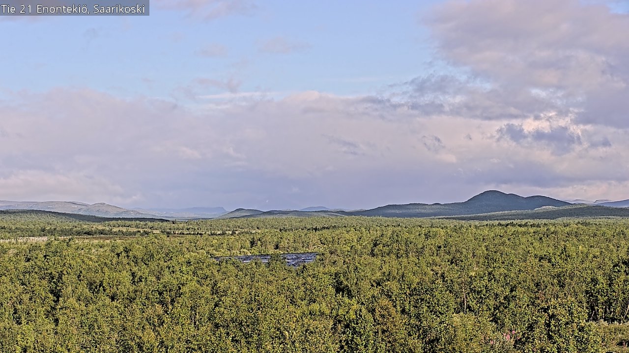 Weather Camera Image Väg 21 Enontekis, Saarikoski, Enontekiö, Lappi