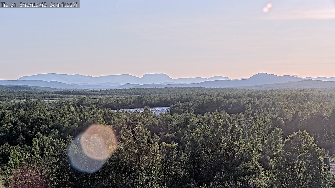 Weather Camera Image Väg 21 Enontekis, Saarikoski, Enontekiö, Lappi