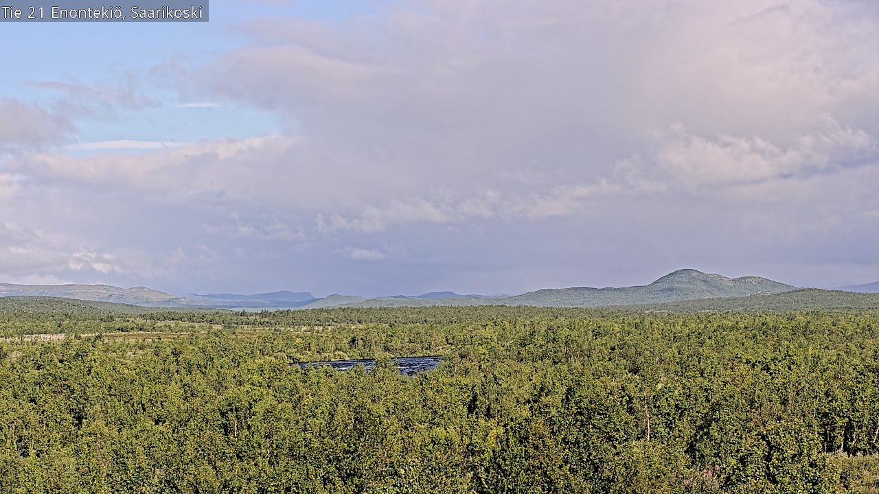 Weather Camera Image Väg 21 Enontekis, Saarikoski, Enontekiö, Lappi