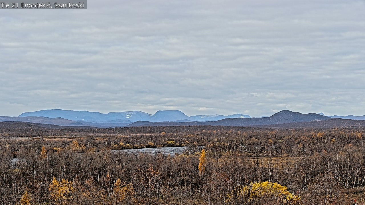 Weather Camera Image Road 21 Enontekiö, Saarikoski, Enontekiö, Lappi