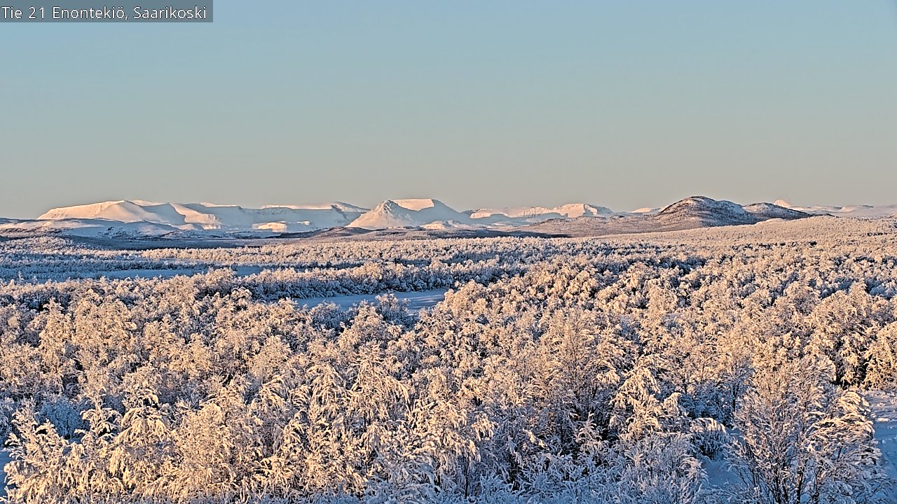 Weather Camera Image Road 21 Enontekiö, Saarikoski, Enontekiö, Lappi