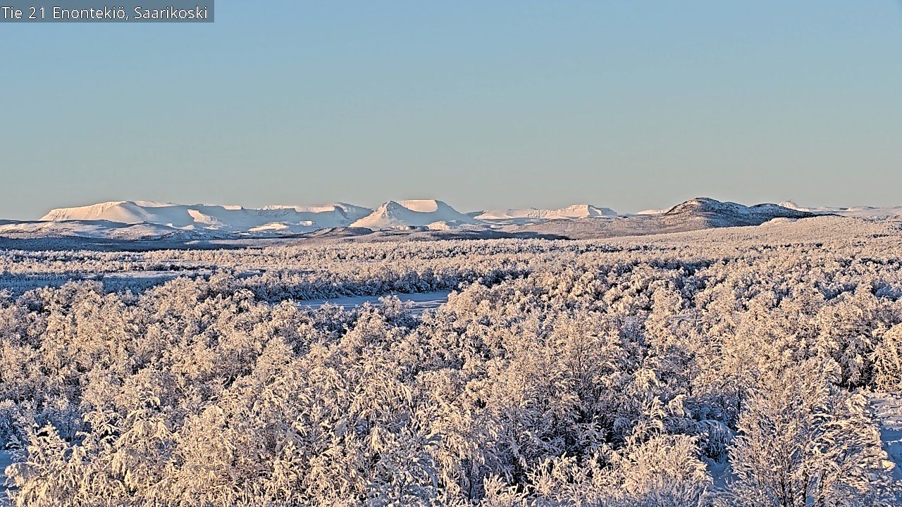 Weather Camera Image Road 21 Enontekiö, Saarikoski, Enontekiö, Lappi