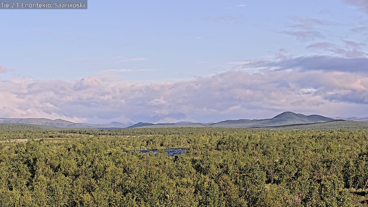 Weather Camera Image Väg 21 Enontekis, Saarikoski, Enontekiö, Lappi