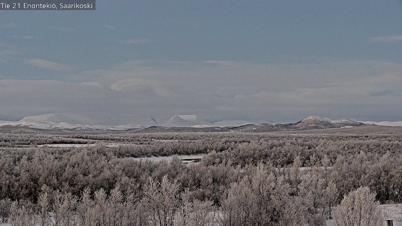 Weather Camera Image Väg 21 Enontekis, Saarikoski, Enontekiö, Lappi