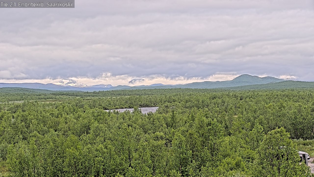 Weather Camera Image Road 21 Enontekiö, Saarikoski, Enontekiö, Lappi