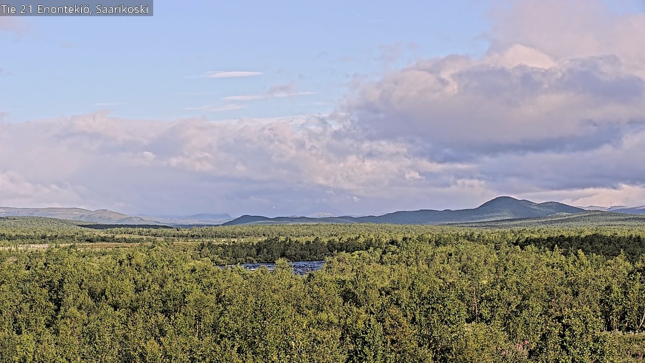 Weather Camera Image Väg 21 Enontekis, Saarikoski, Enontekiö, Lappi