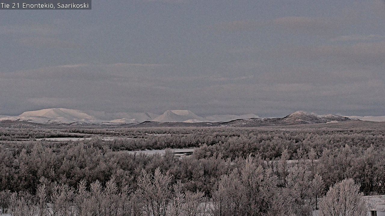 Weather Camera Image Väg 21 Enontekis, Saarikoski, Enontekiö, Lappi