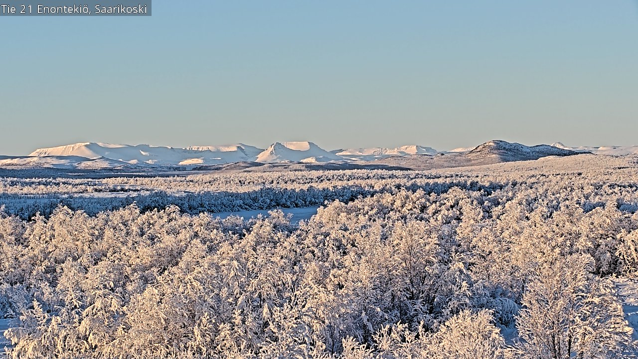 Weather Camera Image Väg 21 Enontekis, Saarikoski, Enontekiö, Lappi