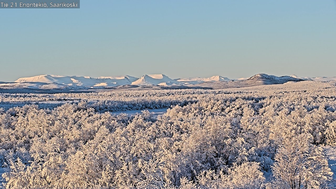 Weather Camera Image Road 21 Enontekiö, Saarikoski, Enontekiö, Lappi