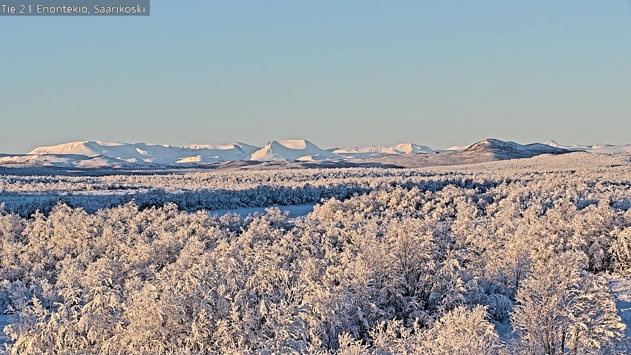 Weather Camera Image Väg 21 Enontekis, Saarikoski, Enontekiö, Lappi