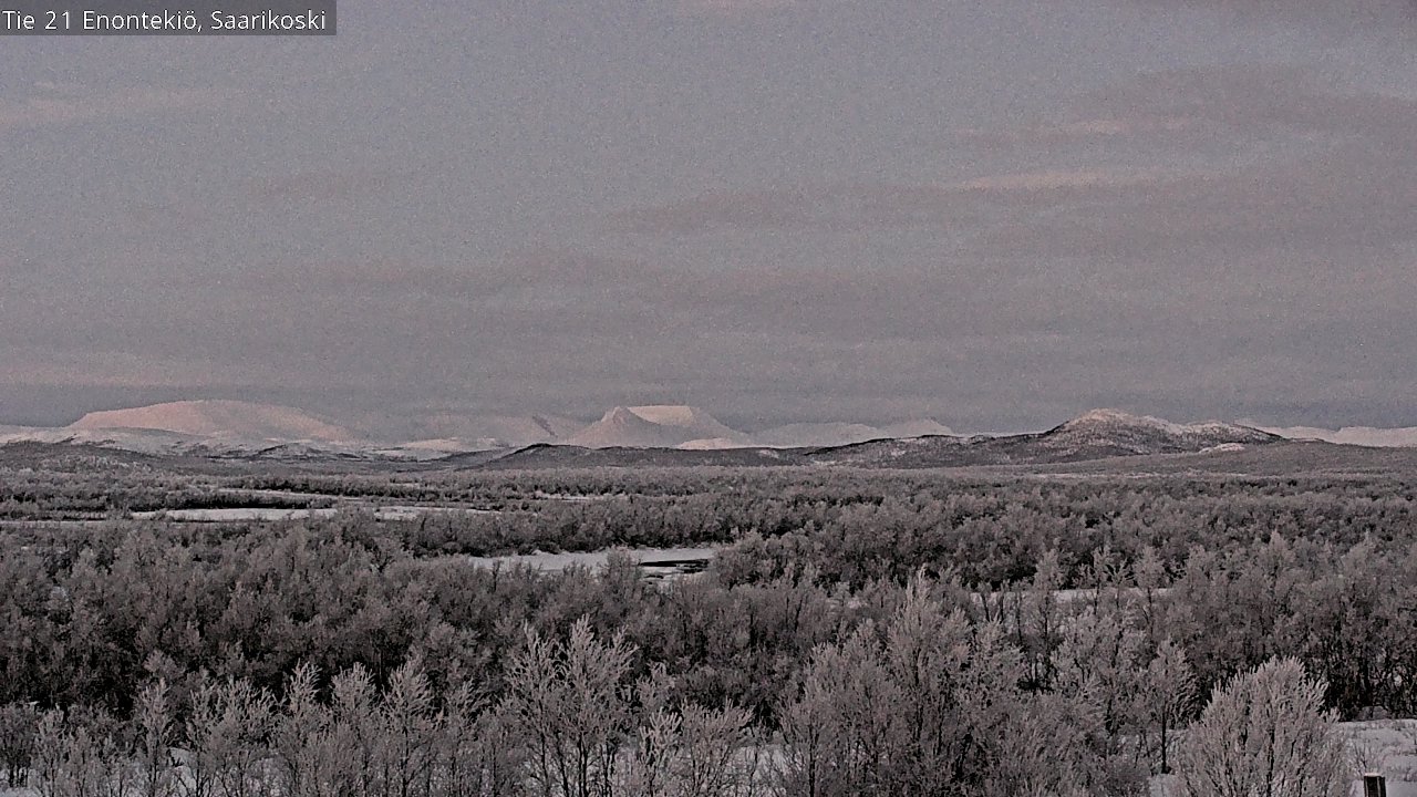 Weather Camera Image Väg 21 Enontekis, Saarikoski, Enontekiö, Lappi