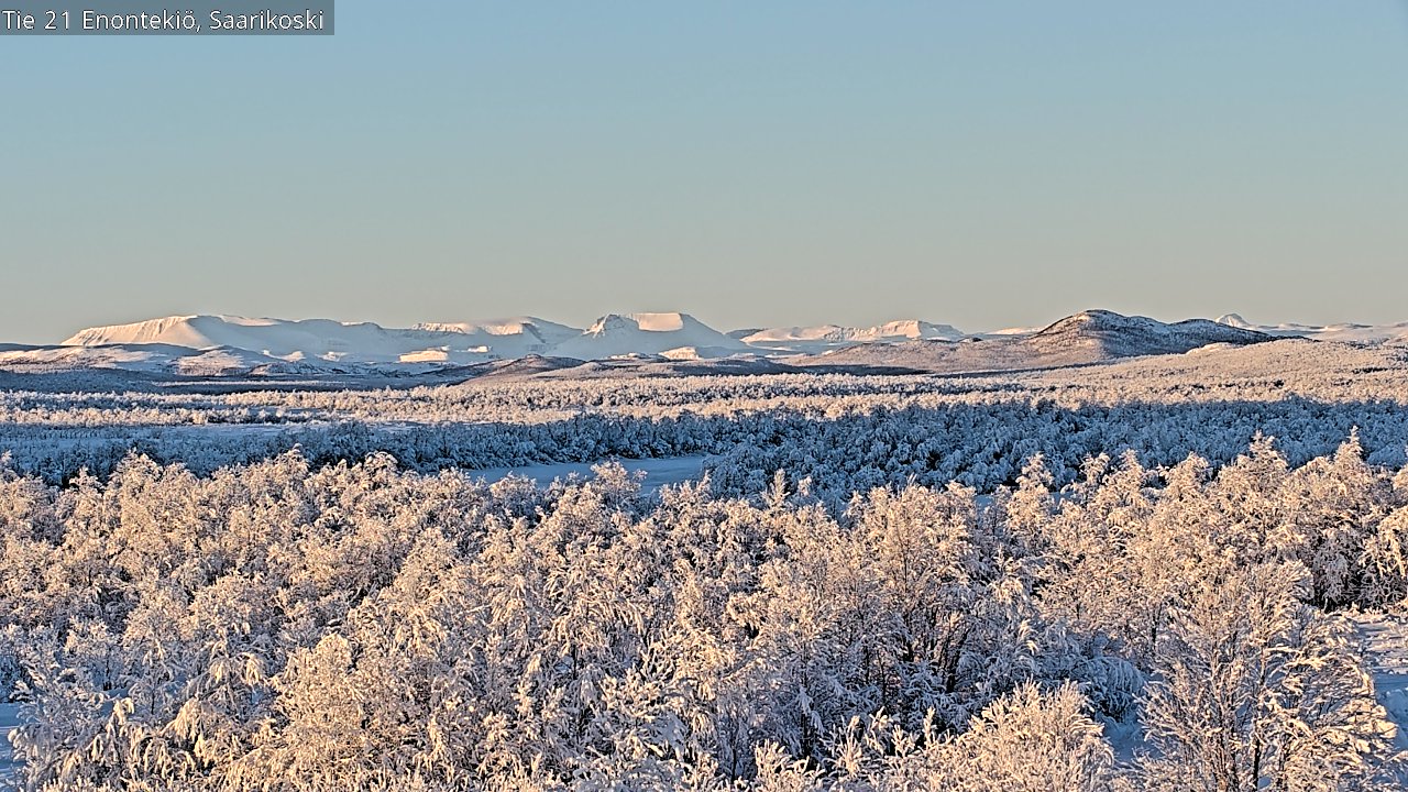 Weather Camera Image Väg 21 Enontekis, Saarikoski, Enontekiö, Lappi