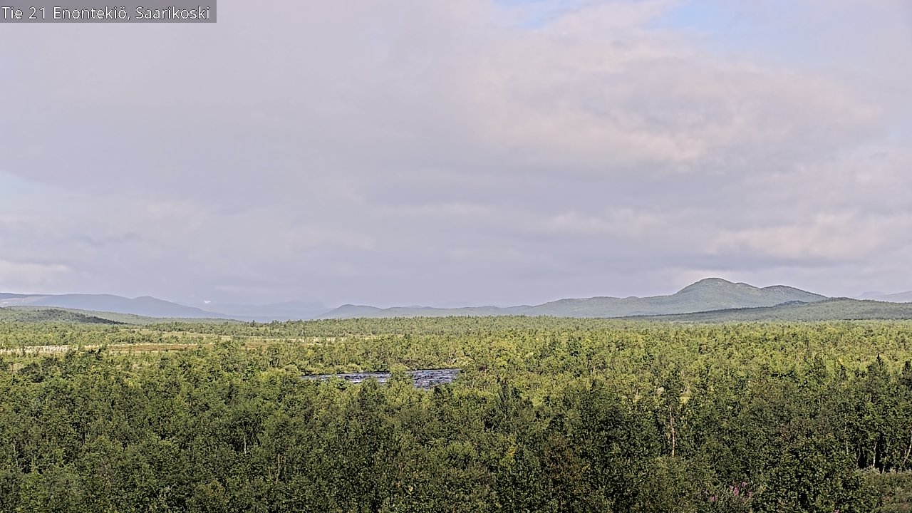 Weather Camera Image Väg 21 Enontekis, Saarikoski, Enontekiö, Lappi