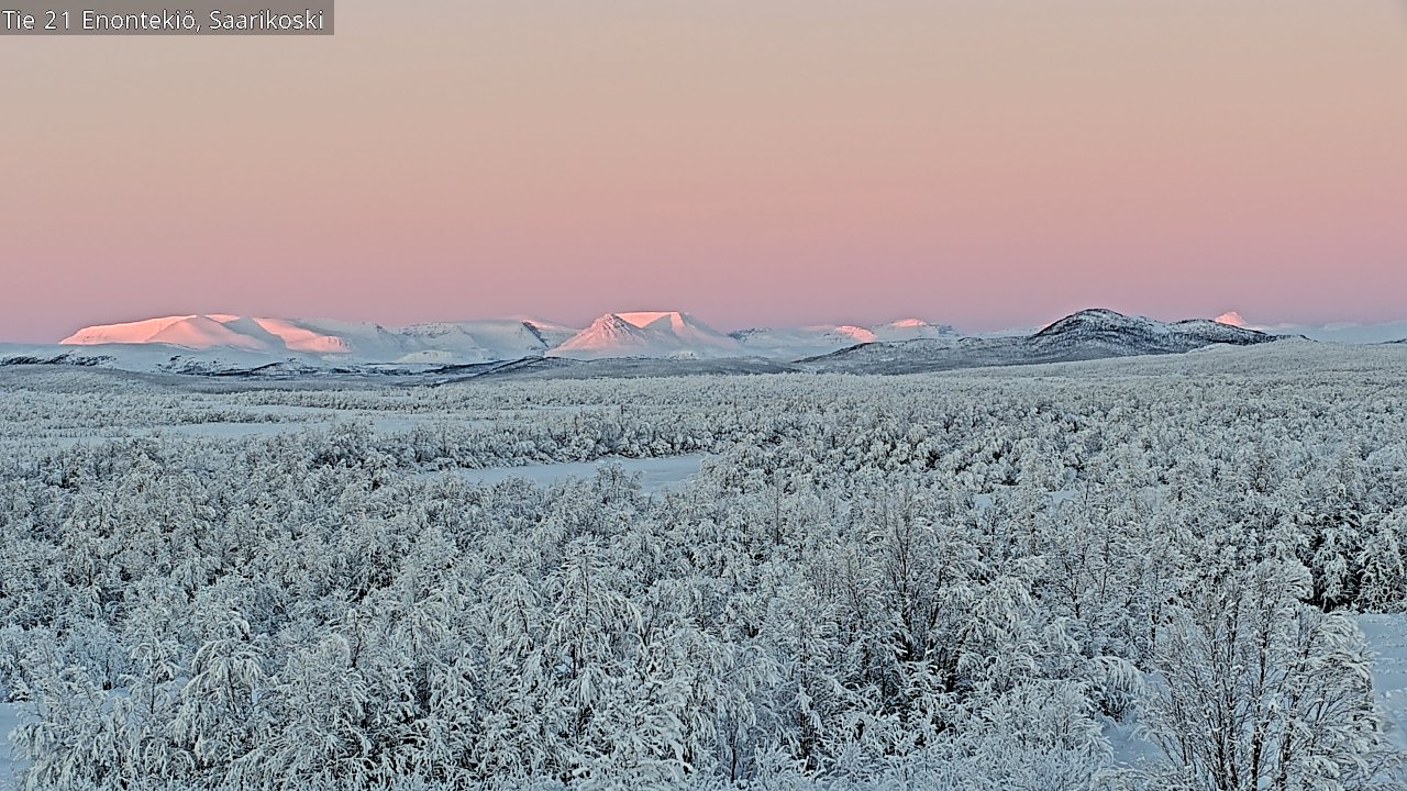 Weather Camera Image Road 21 Enontekiö, Saarikoski, Enontekiö, Lappi