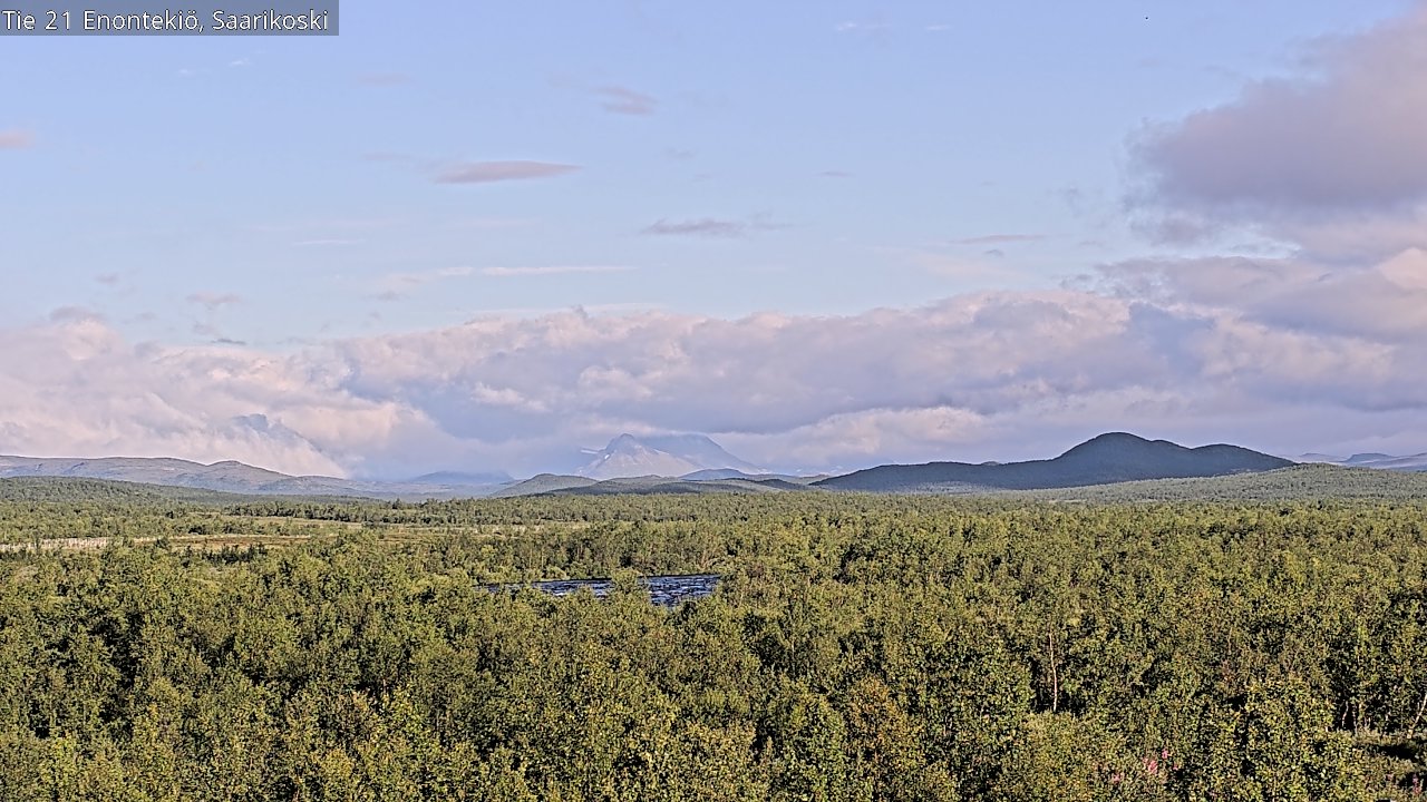 Weather Camera Image Väg 21 Enontekis, Saarikoski, Enontekiö, Lappi
