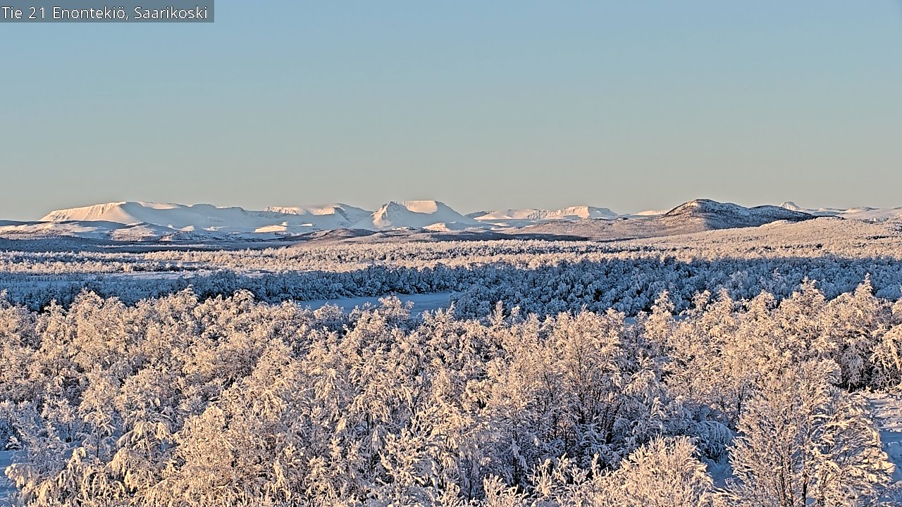Weather Camera Image Väg 21 Enontekis, Saarikoski, Enontekiö, Lappi