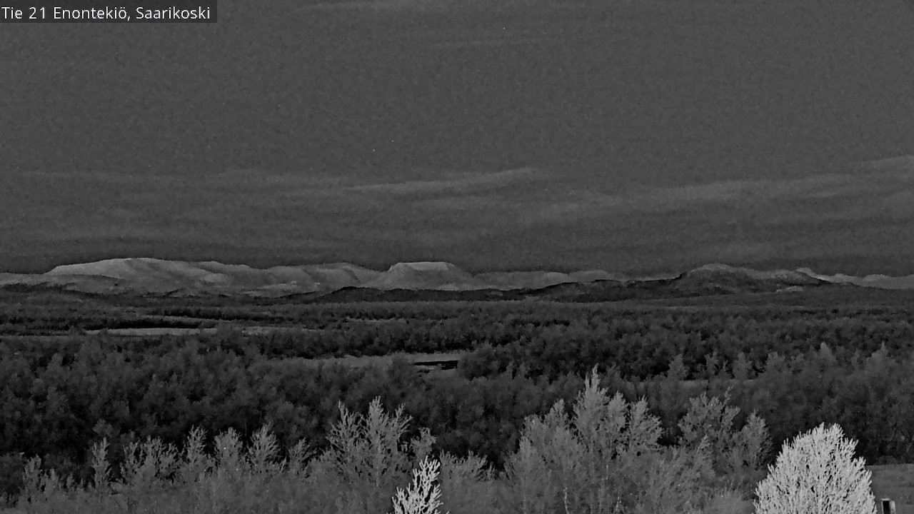 Weather Camera Image Väg 21 Enontekis, Saarikoski, Enontekiö, Lappi